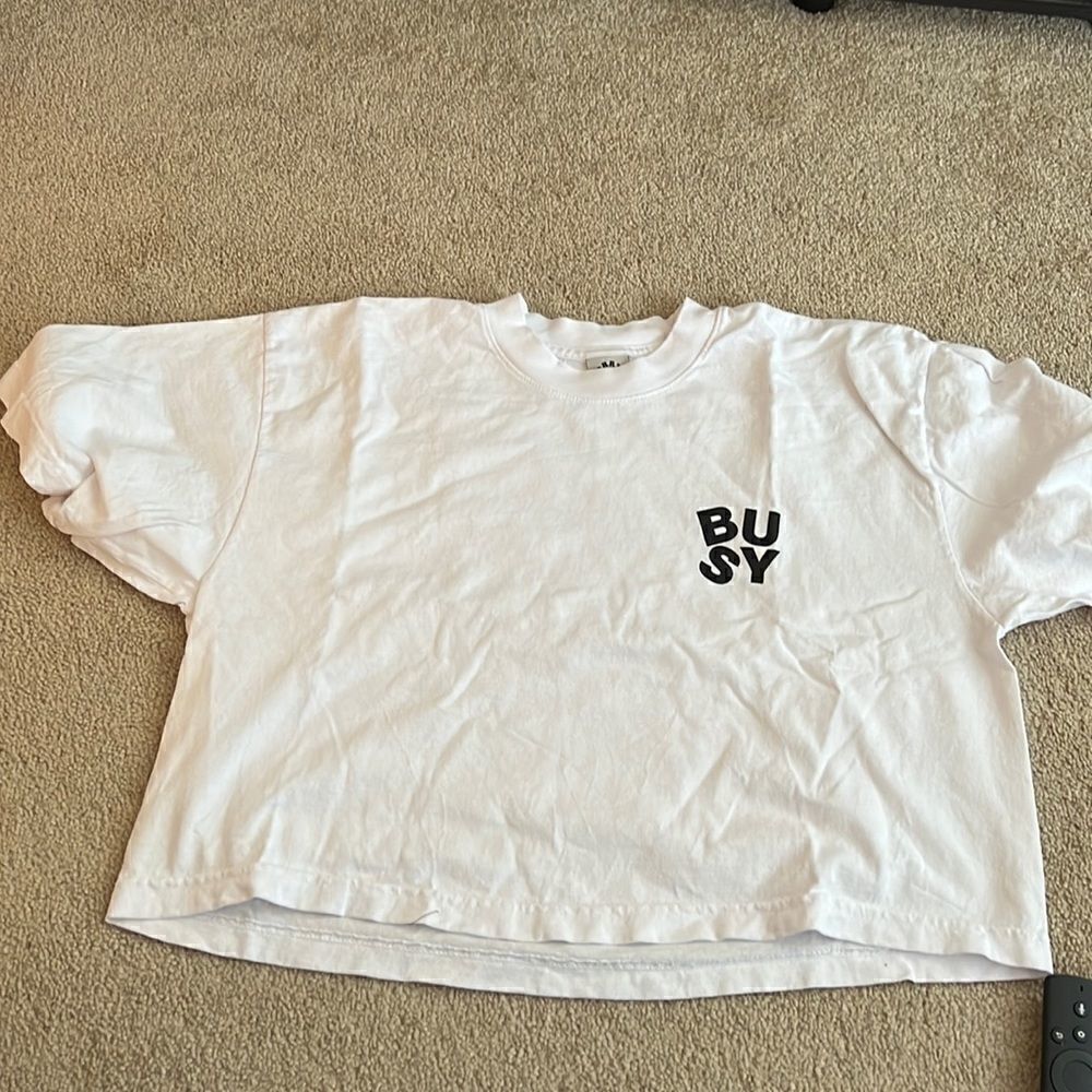 BUSY Limited cropped Tee OS
